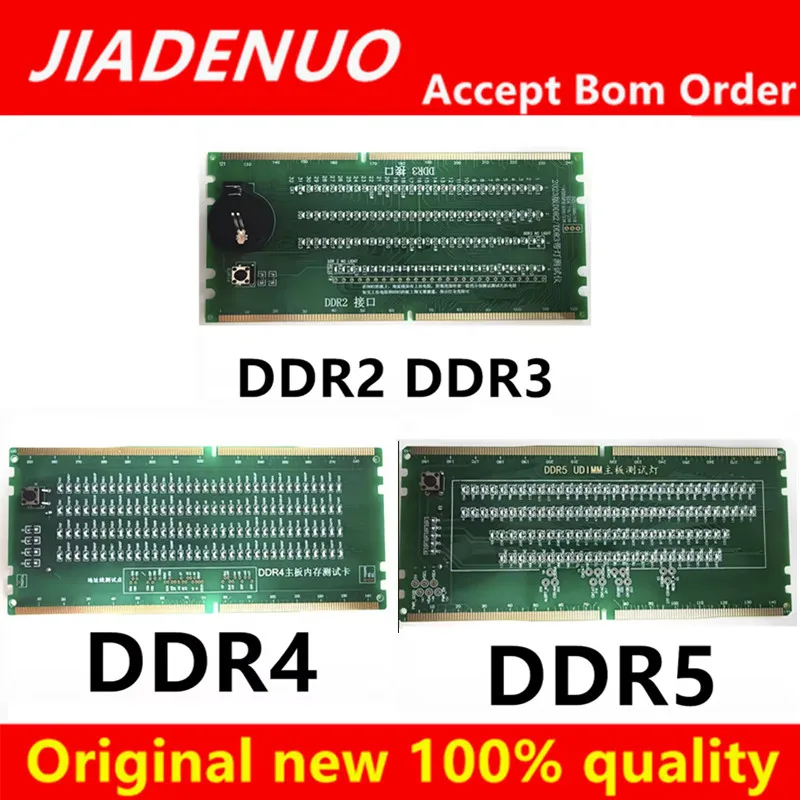 Diagnostic Analyzer Test Card SDRAM SO-DIMM Pin Out Notebook LED Tester Card Memory Slot DDR2 DDR3 DDR4 DDR5