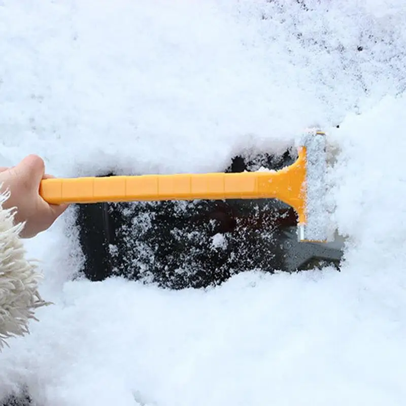 Grattoir à glace multifonctionnel pour voiture, dissolvant de glace pour pare-brise, outil de livres de vitres automatiques, brosse à verre à nettoyage rapide