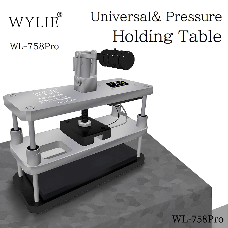 WYLIE WL-758Pro Universal Heating Pressure Holding Table Fixture Platform For Mobile Phone Screen Back Cover LCD Reparing Tools