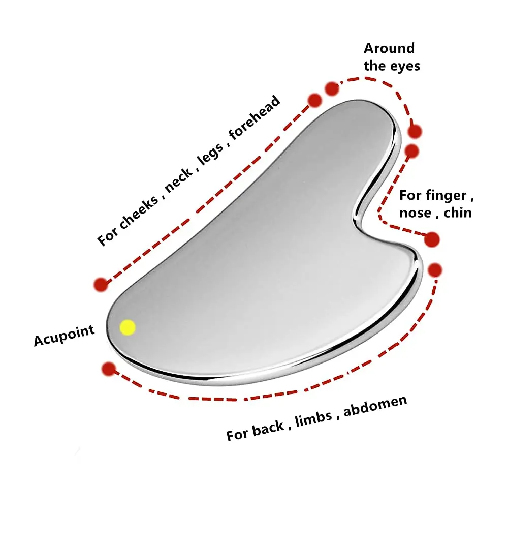 High-quality beauty facial scraping tool/stainless steel scraping massager