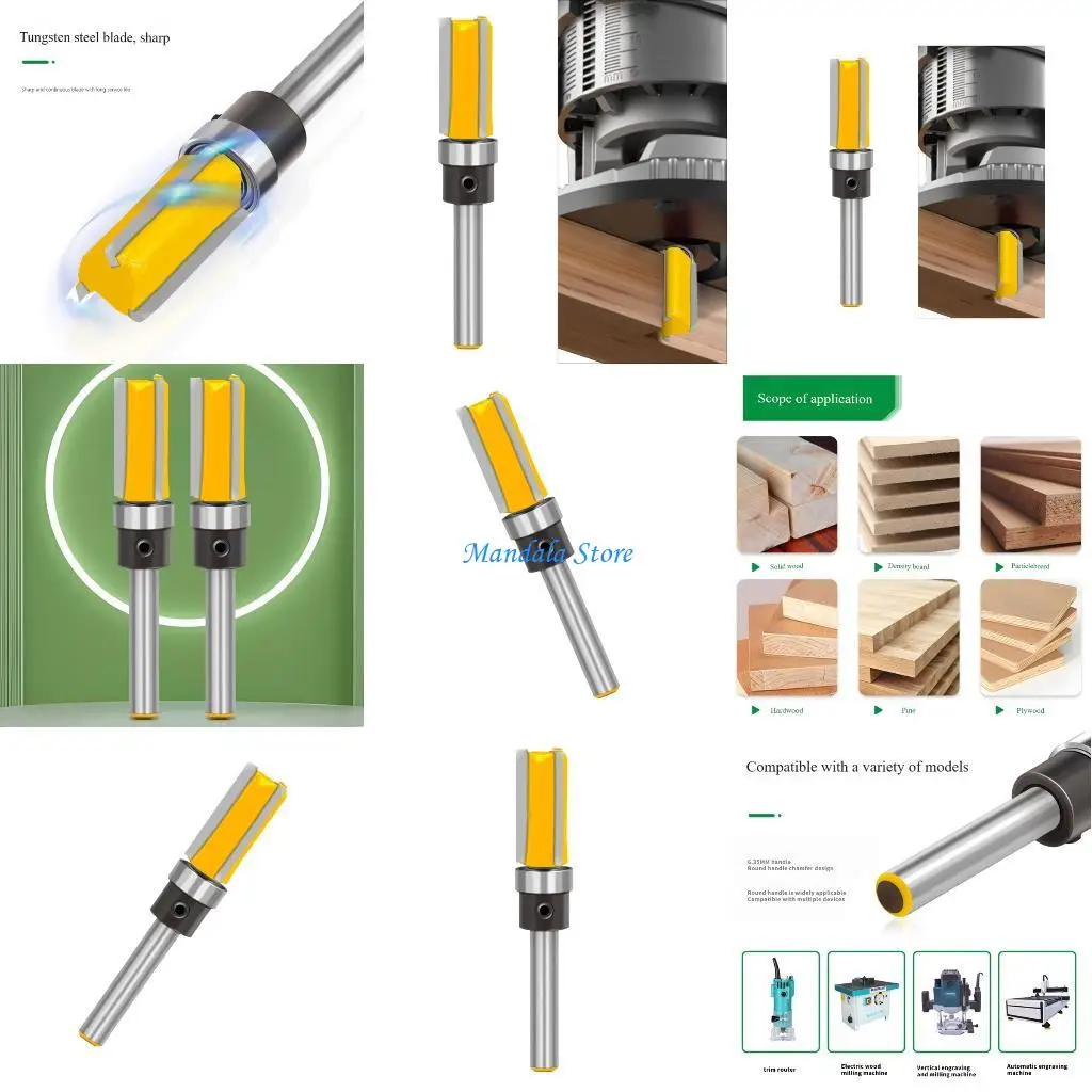 

U2JC 1/4 Shank Router Bit Set For Wood Engraving Grooving Joinery Applications