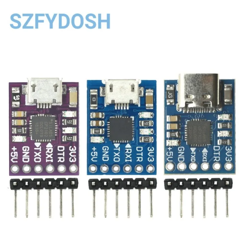 CP2102 Type-C MICRO USB To UART TTL Module 6Pin Serial Converter UART STC Replace FT232