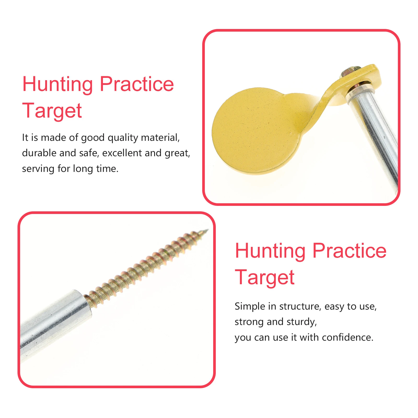 

1Set Shooting Training Target Small Spinning Stainless Steel Hanging Exercise Metal Tree Mounted Range Training