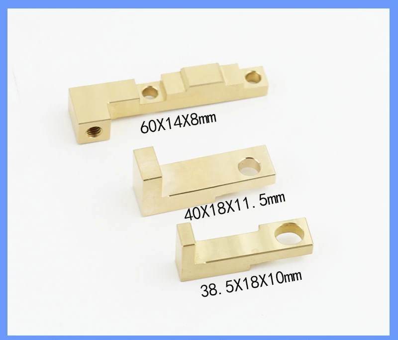 Cylinder Connection Copper Block 38.5  18  10L Type 60 * 14 * 8 Head Fixing Copper Seat 40x18x11.5