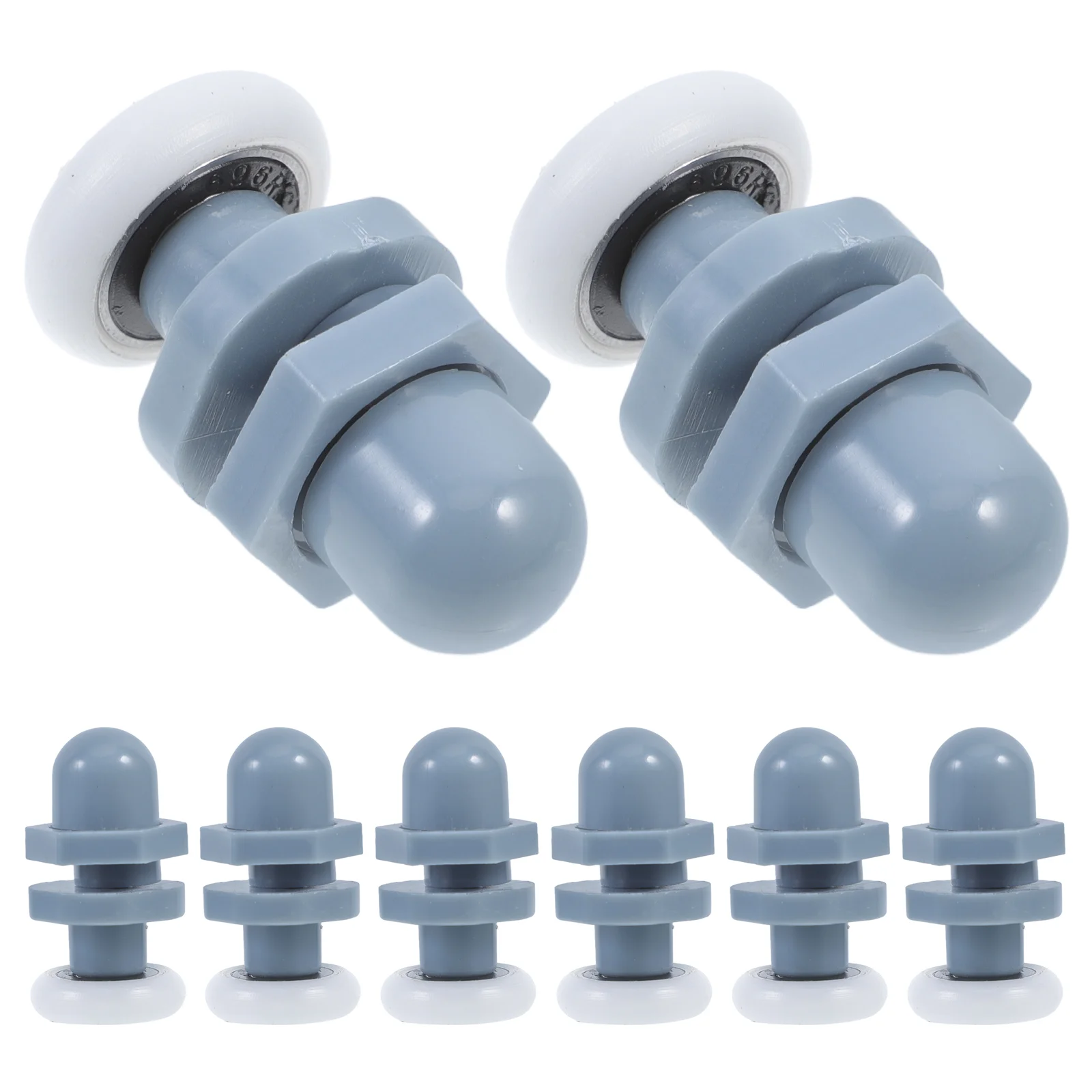 8 Pcs Pulley Door Hanging Wheel Roller Sliding Doors Shower Replacement Rollers Plastic Glass Wheels