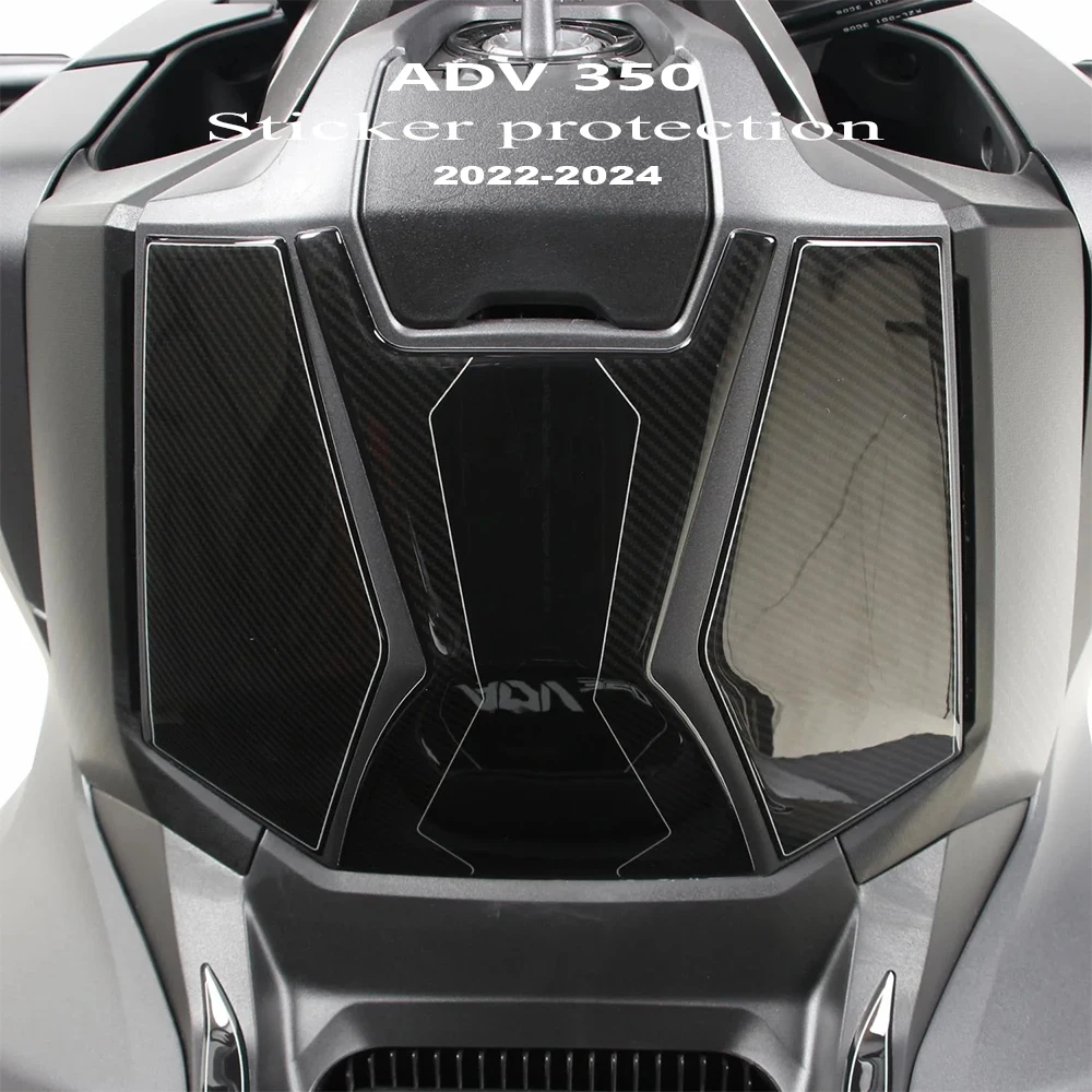 

Для Honda ADV350 ADV 350 2022 2023 2024, аксессуары для мотоциклов, 3D прокладка топливного бака, наклейка, наклейка, 3D комплект защиты эпоксидной смолы
