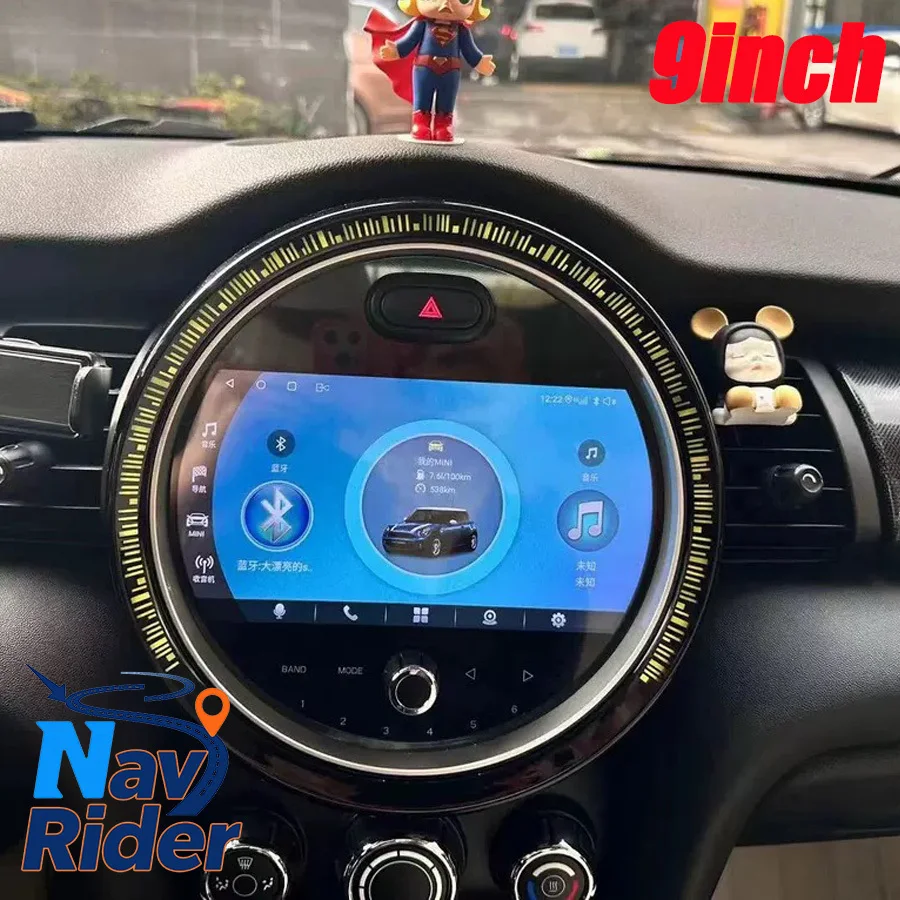 Sistema Android Auto de 9 Pulgadas para BMW Mini One F55 Cooper F56 Clubman F54 NBT EVO 2015-2026, GPS, Carplay Inalámbrico, Navegación, Reproductor Multimedia