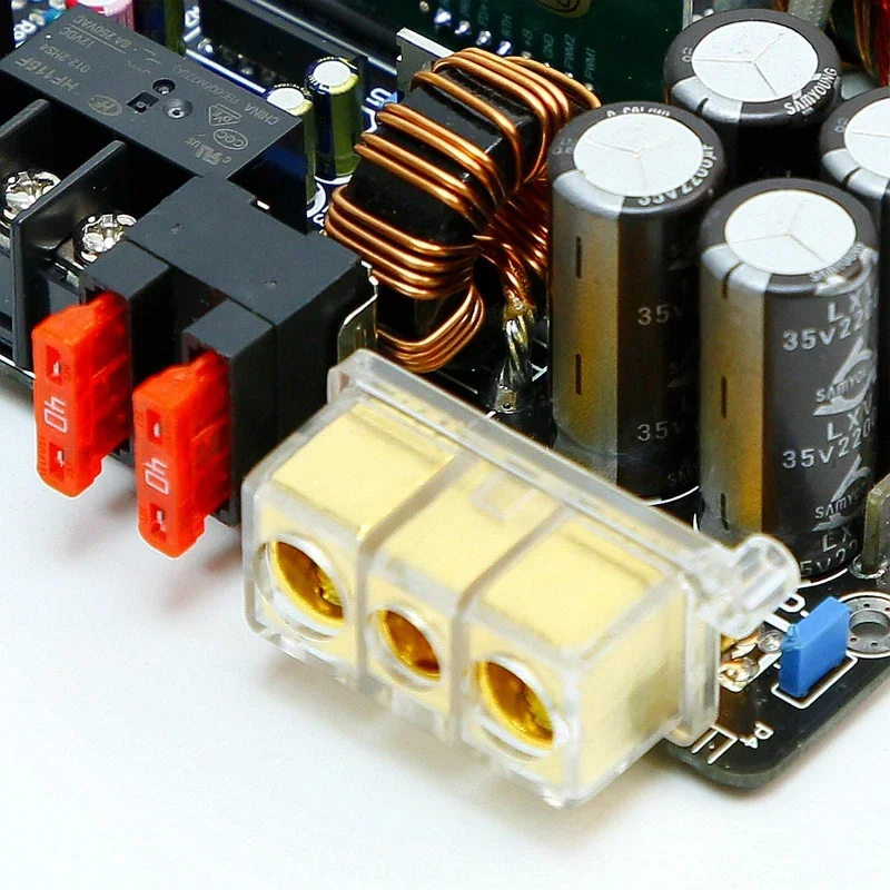 เดี่ยว DC12V อินพุตแปลง Dual DC35V เอาต์พุตคู่ 500W Booster Board สําหรับเครื่องเสียงรถยนต์เครื่องขยายเสียงอัพเกรด