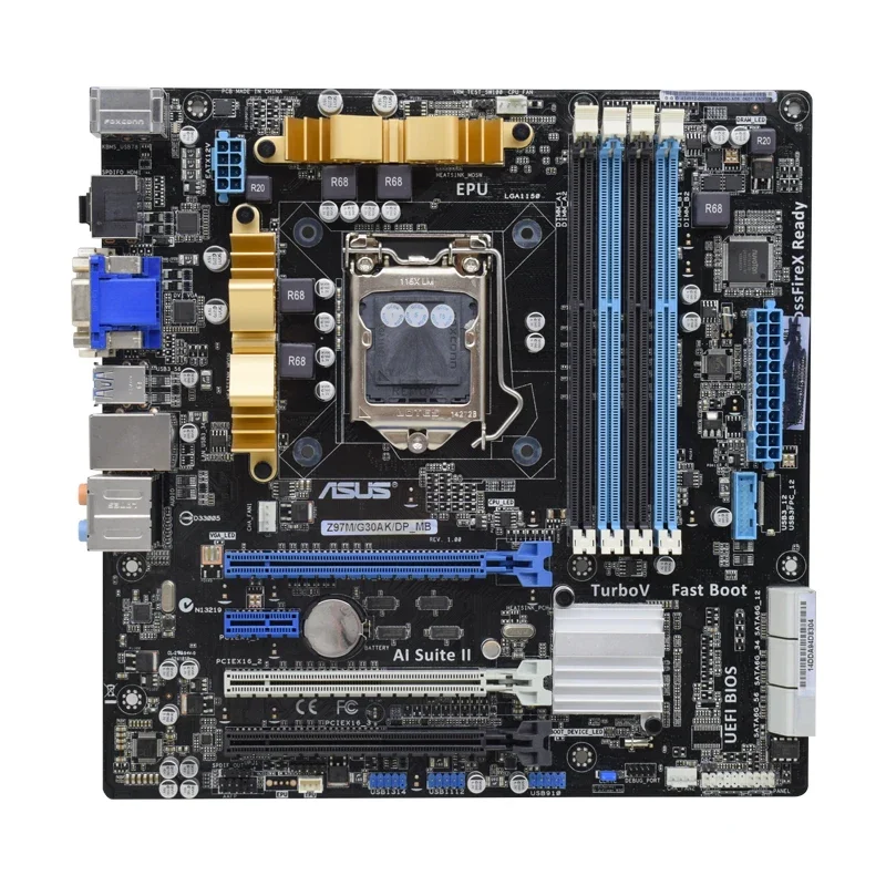ASUS-Carte mère Intel Z97, carte mère Z97M, G30AK, DP, LGA 1150, DDR3, 32 Go, M.2 Micro ATX, prise en charge 4130, 4370, 4430,