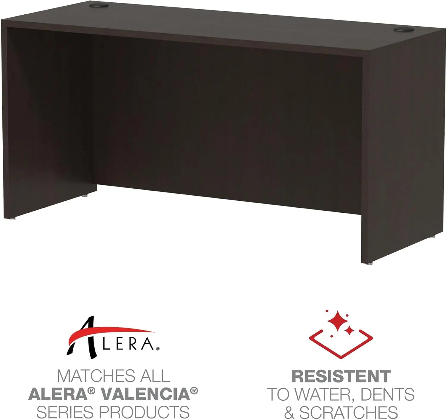 ВА 256024 Серия ES Valencia Credenza Shell 59 1/8 Вт x 23 5/8d x 29 1/2h Офисные столы для эспрессо