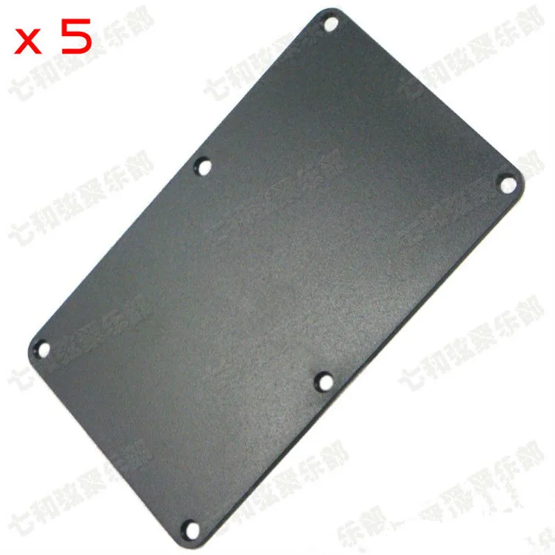 5Pcs Black Electric Guitar Cavity Cover Spring Cover Back Plate Guitar Parts Wiring Cover Guitar Accessories