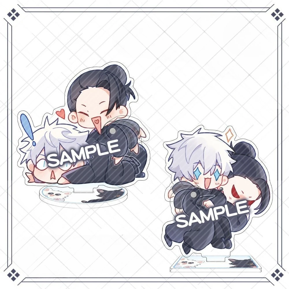 New Jujutsu Kaisen Acrylic Stand Figure Gojo Satoru Geto Suguru Anime Peripherals Cute Q-version Originality Desktop Ornament