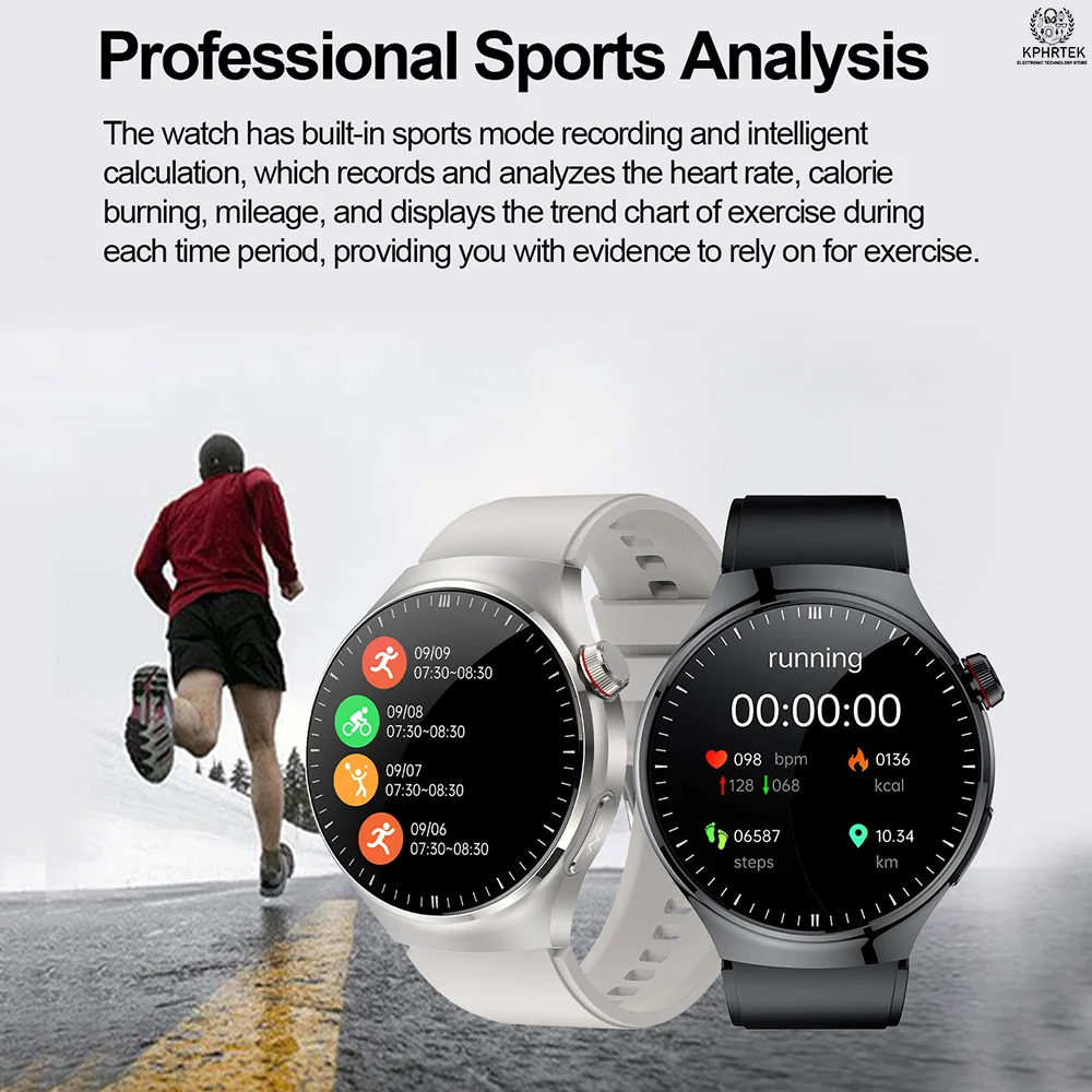 10 PCs  TK26Pro AMOLED Screen Smartwatch 512Hz ECG Heart Rate Sleep Tracker 380mAh Long Battery Life Watch