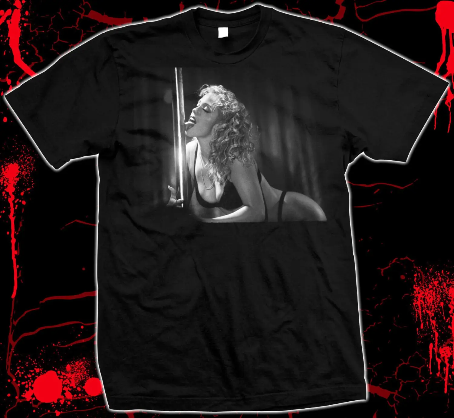 Showgirls Elizabeth Berkley Paul Verhoeven Hand screened Pre shrunk 100 cotton t shirt