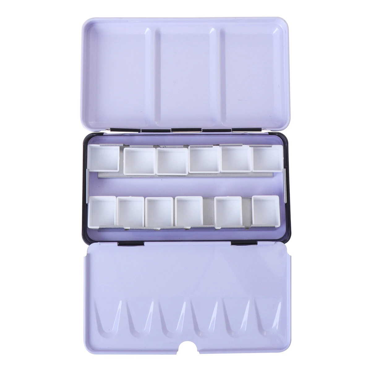 

Empty Watercolor Paint Box Tin Palette Organizer Container Reusable Lightweight Portable Artists Students Premium Material