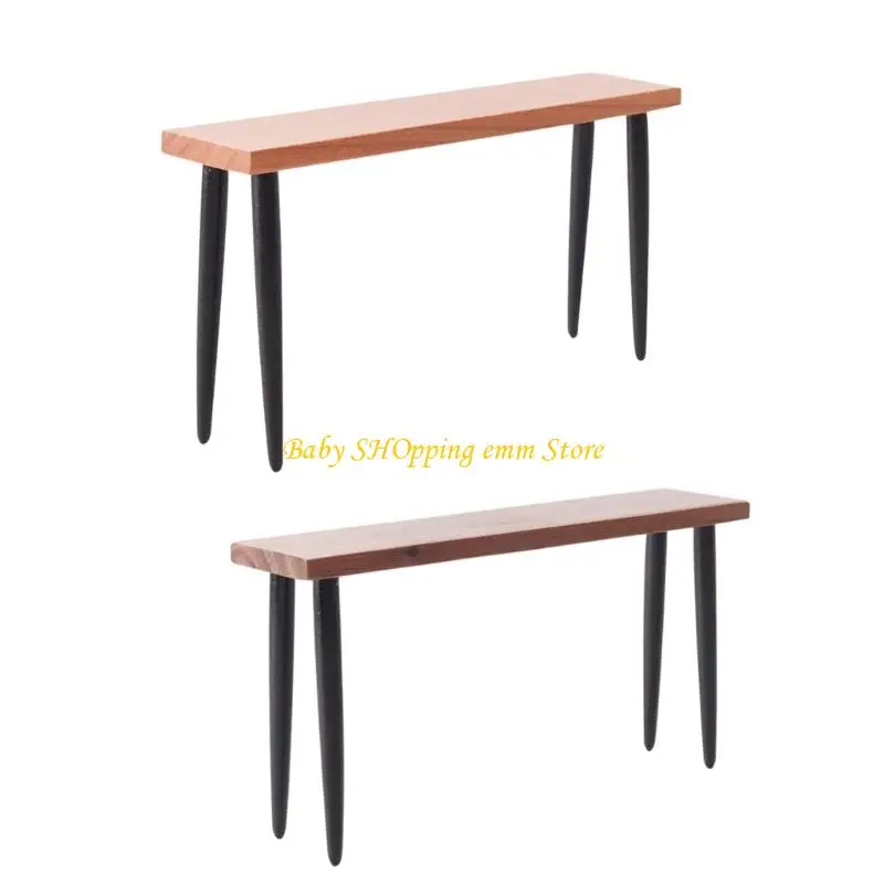 

23GD миниатюрный дисплей для кукольных домиков, аксессуар для барной стойки, масштаб 1/12, реалистичная деревянная стойка Zakka,