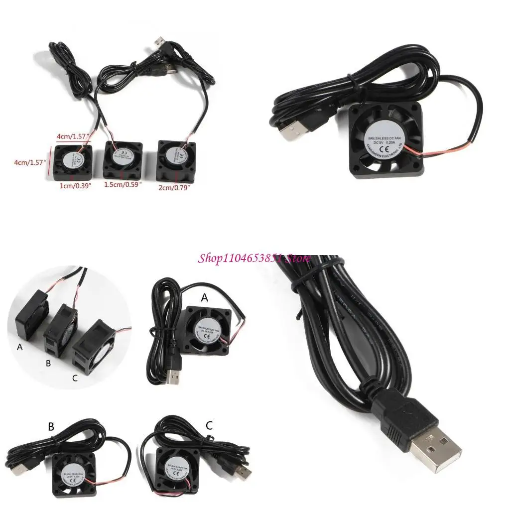 

CPU Cooling Fan 40x40mm PC Server- USB CPU Cooler Radiator CPU Cooling Fan Replacement