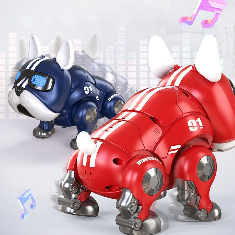 Cut Violent Robot Dog for Boys Girls Electric Toy Dog with Walking Dancing Sensor Touch Robot Intelligent Virtual Pet for Kids