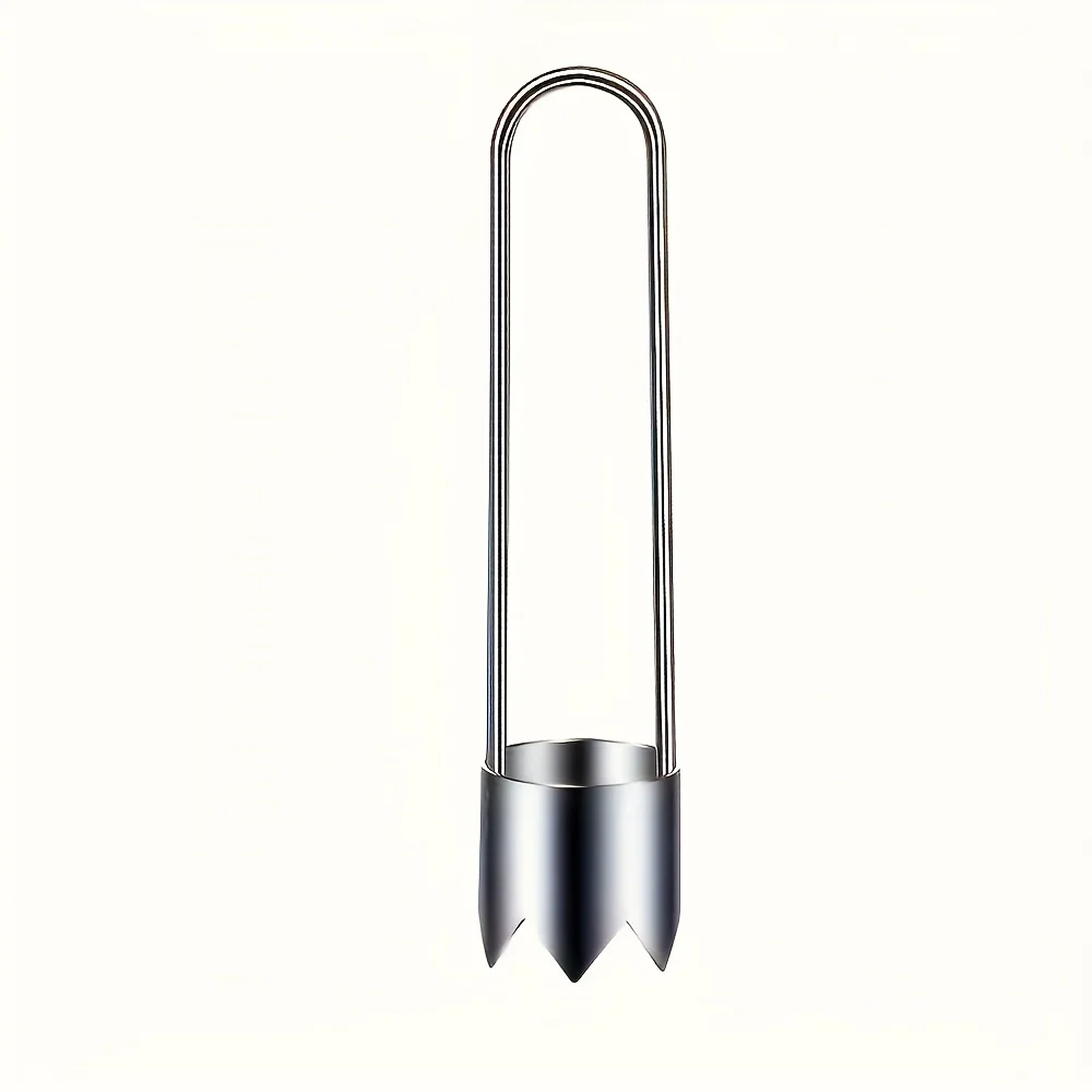 Stainless Steel Fruit And Vegetable Pitter, Red Sweet Pepper Seed Remover, Universal Kitchen Gadget for Apples, Pears, Tomatoes, view 3