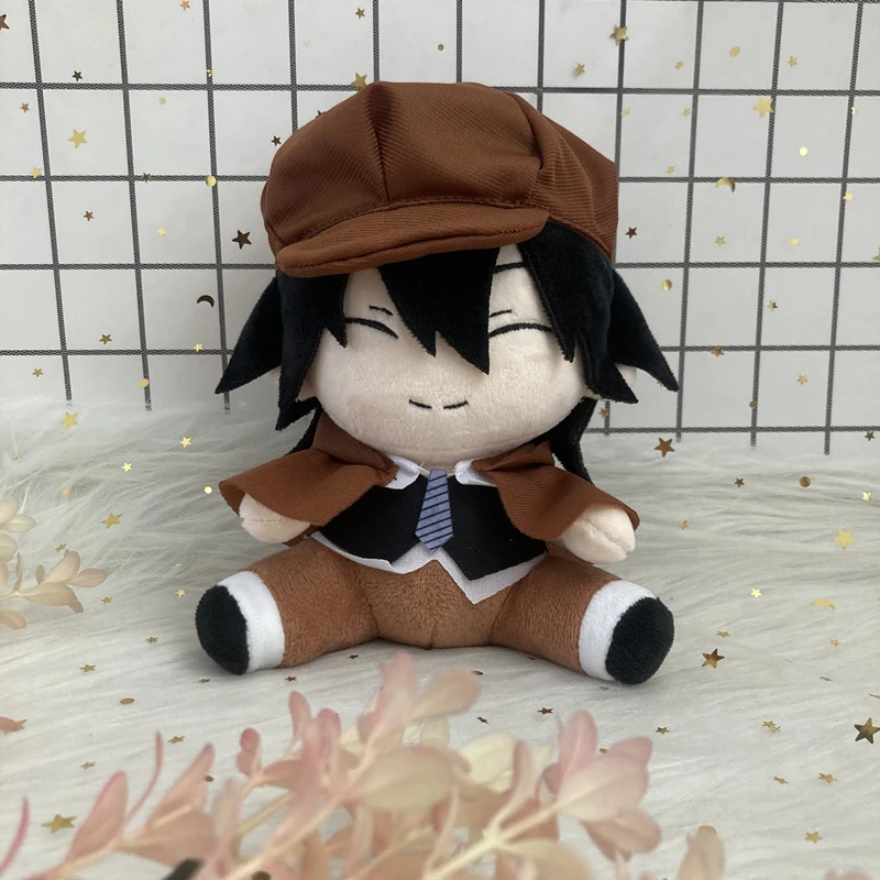 Anime Bungou Stray Dogs Plush Toy Edogawa Rampo Nakahara Dazai Osamu Plush Doll Cosplay Character Cute Soft Stuffed Pillow Chris