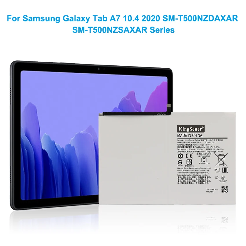 KingSener SCUD-WT-N19 Tablet Battery For Samsung Galaxy Tab A7 10.4 2020 10.4\