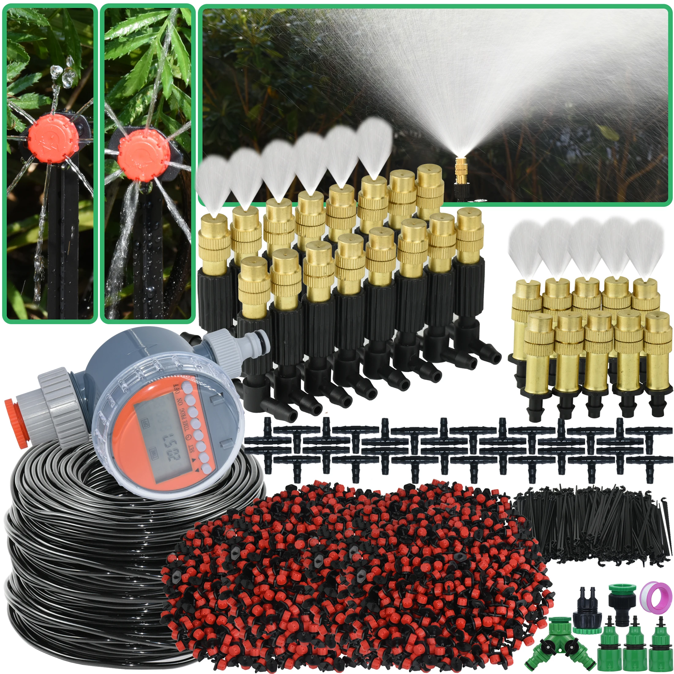 5M-50M Drip Irrigation System Plant Watering Set Watering Kit Adjustable Drippers for Irrigation Micro Garden Watering System