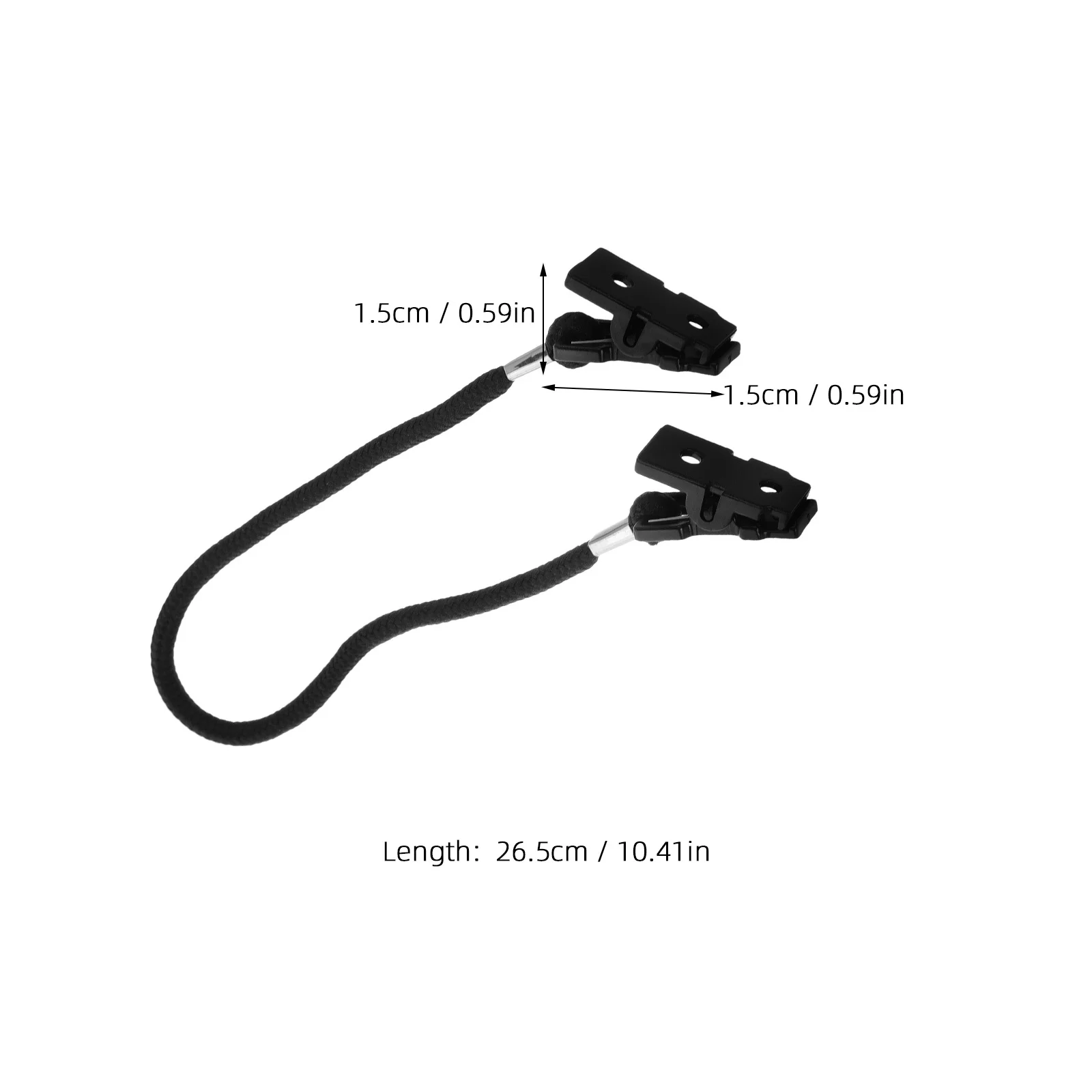 Cordão de óculos com clipe retentor de chapéu, 2 peças, alça ajustável à prova de vento para ciclismo, corrida, viagens, esportes ao ar livre, homens e mulheres