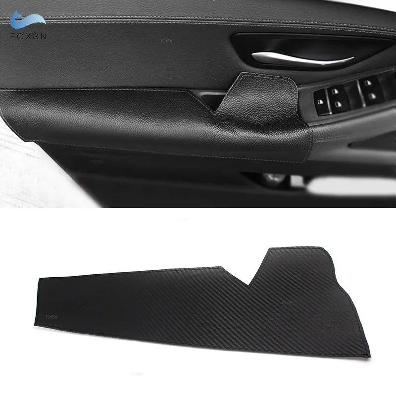 For BMW 5 Series F10 F18 2011- 2017 Microfiber Leather Car Interior Driving Side Door Panel Armrest Handle Pull Trim Cover
