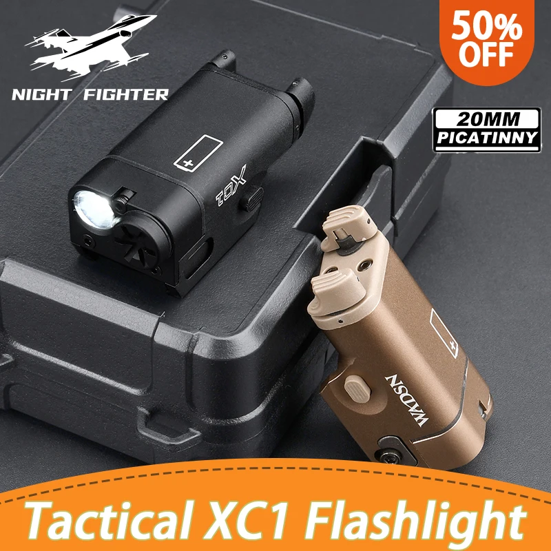 

Tactical SF Weapon Gun Light Metal Suref XC1 XC2 Pistol Hunting LED For Glock 17 18 19 22MINI Flashlight Reconnaissance Lamp