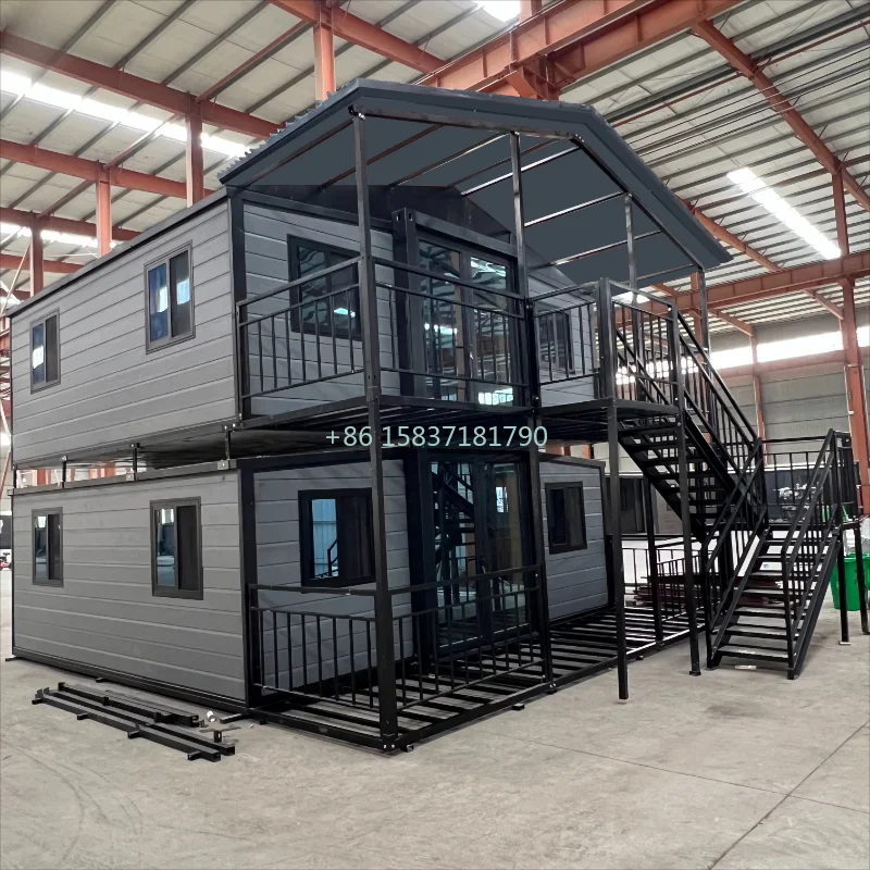 China Waterdicht Vouwhuis Uitbreidbare Container Huis Thuis Container 2-laags Tiny House Uitbreidbare Container Thuis voor de VS
