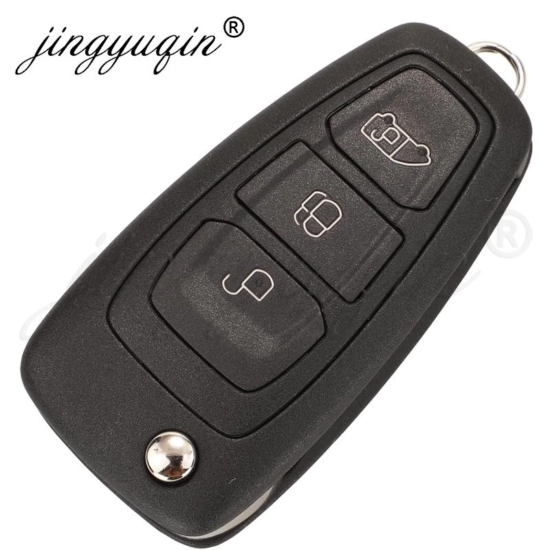 jingyuqin 5pcs 3BTN Flip Remote Key Fob 433MHZ FSK 4D83 for 2013+ FORD TRANSIT CUSTOM MK8 CARGO TOURNEO CUSTOM Focus MK3 Ranger