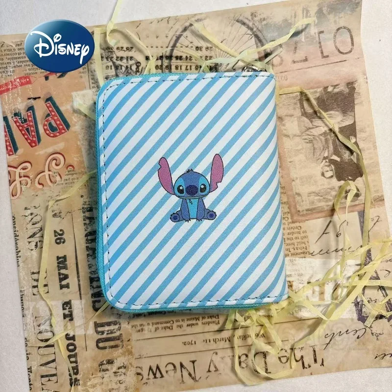 Disney Stitch New Mini Coin Purse Cartoon Cute Women's Coin Purse Fashionable Children's Coin Purse with Multiple Card Slots