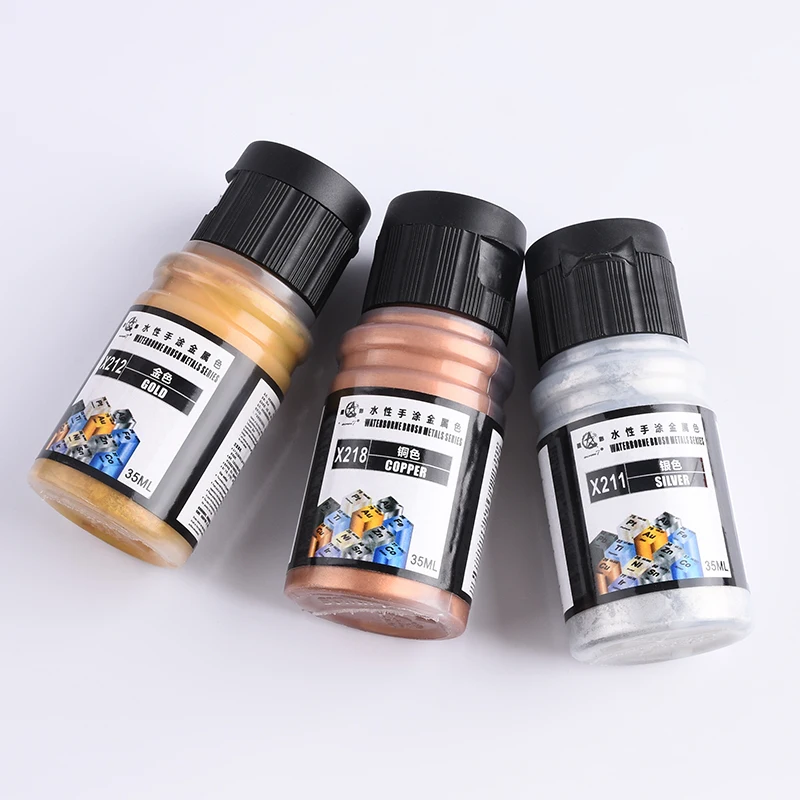 35Ml X211-X218น้ำสีโลหะแบนอะคริลิคเคลือบสีสำหรับ DIY ทหารเรือเครื่องบินทหารรุ่นชุดเครื่องมือ