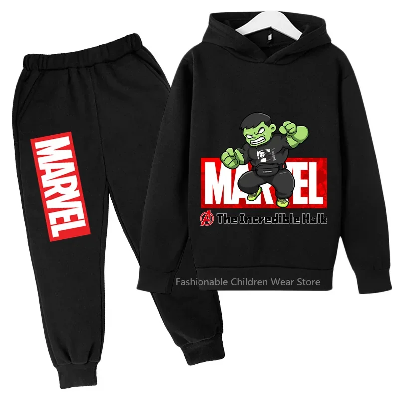 

Marvel Q-Edition Hulk Hoodie & Pants Duo - Fun and Fashionable Cotton Outfit for Kids' Casual Days