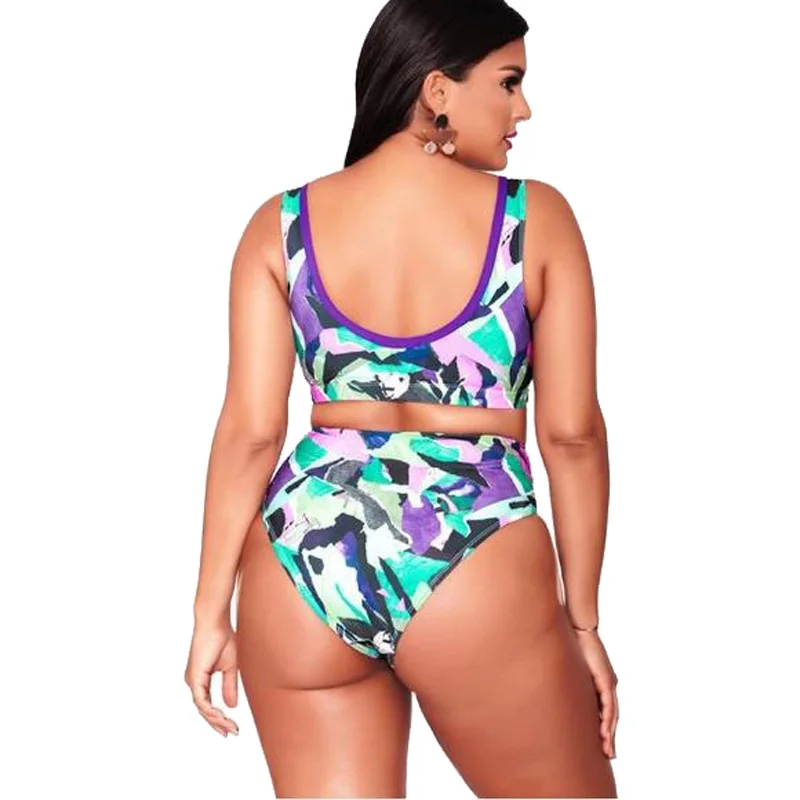 High Waist Bikini 2023 Swimsuit Woman Swimwear Plus Size Female 2 Pieces Swimming for Women Bathing Suit Bikinis Sets Beach Wear