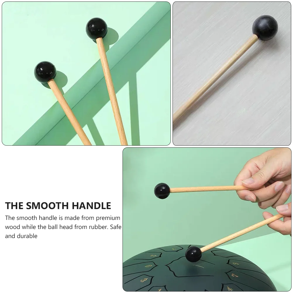 

Drum Beaters for Kids Wooden Ethereal Drumsticks Instruments Percussion Mallet Child