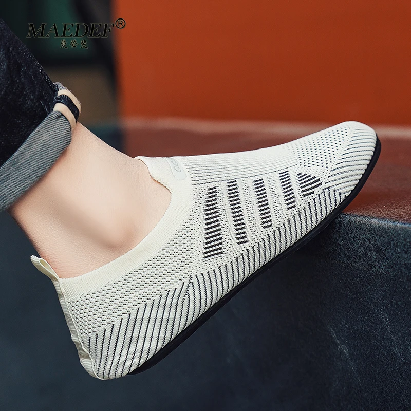 

MAEDEF Shoes for Men Loafers Comfortable Thin Bottom Flats Casual Shoes Man Home Bedroom Slippers Mens Walking Shoes Moccasins