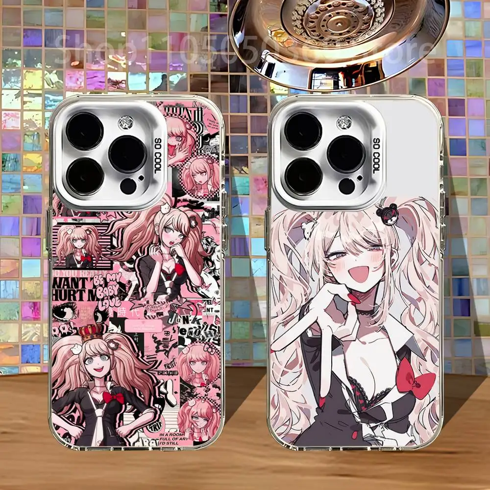 

Junko Enoshima D-Danganronpa Phone Case For iPhone 16,15,14,13,12,11,Pro,XS,Max,Plus,Mini,SE4,E White Matte Shockproof Cover