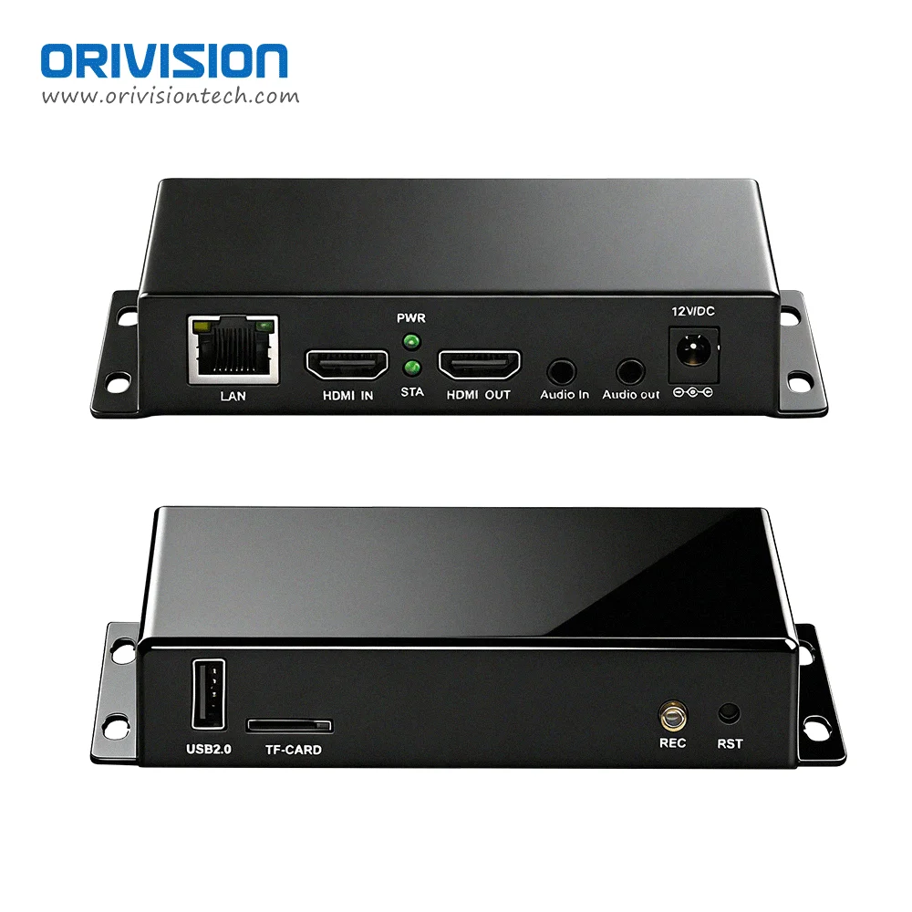 ORIVISION Mini HDMI Video Encoder 1080P H.265 H.264 RTMP RTSP SRT Live Streaming for YouTube Facebook OBS Church