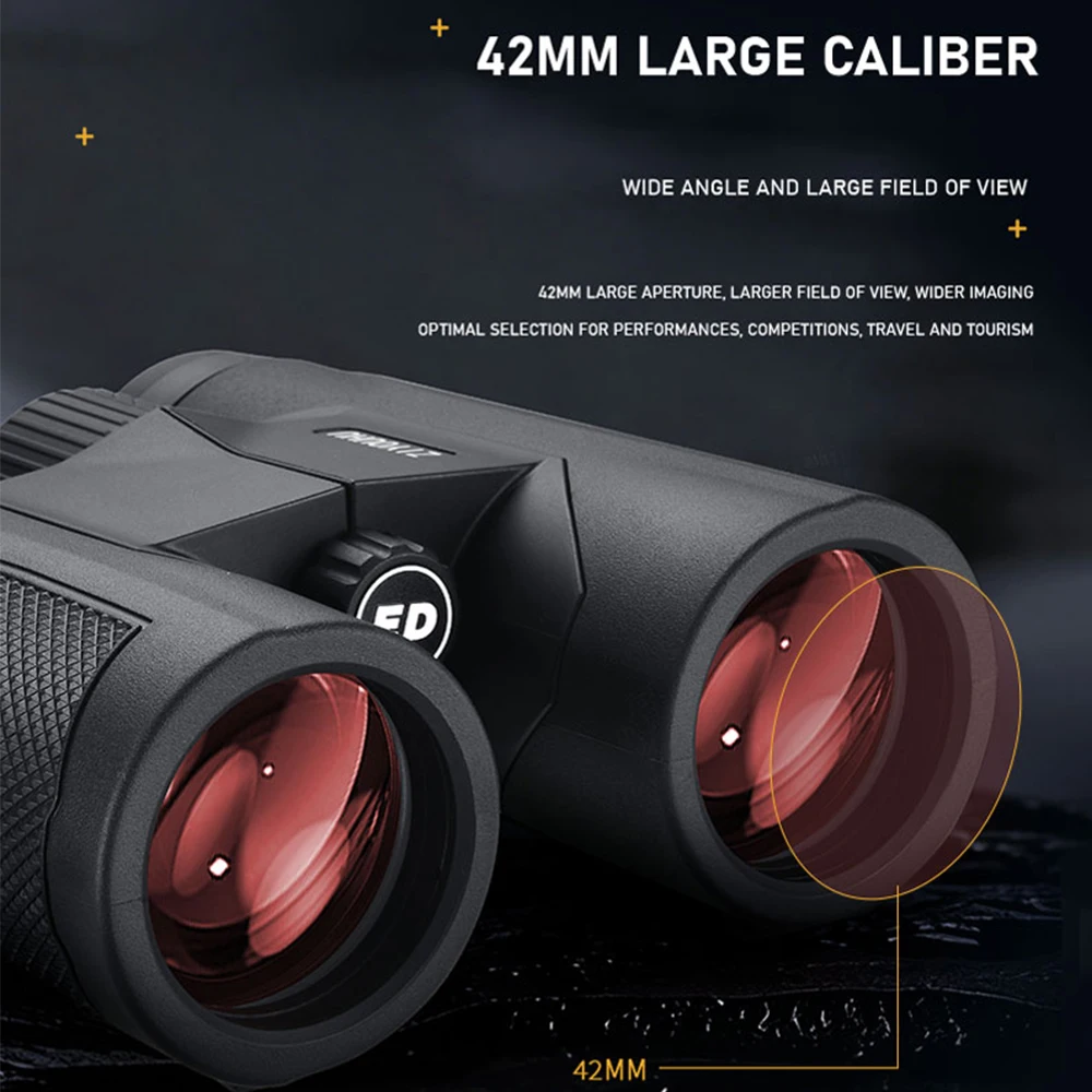 

10x42 HD Binoculars Professional Waterproof for Concerts Hiking Camping Bird Watching And Outdoor New Arrival