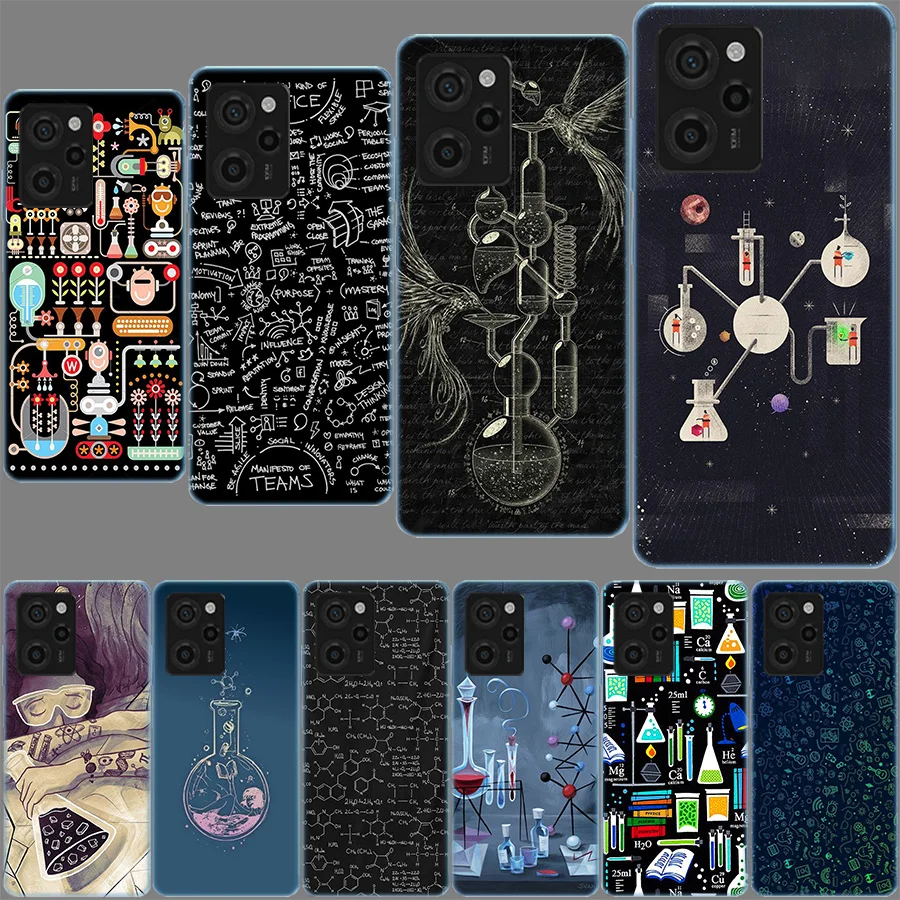 Biology and Chemistry Phone Cover for Xiaomi Mi 12T 11T 13 11 Ultra 12 Pro 10 9 8 Lite 5G 10T 9T 12X 11i CC9 A2 A3 6X 5X CC9 Sof