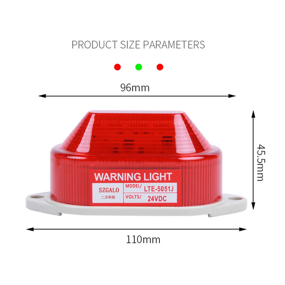 Stroboscoopsignaalwaarschuwingslampje LTE-5051 12V 24V 220V Indicatielampje Led Lamp Klein Knipperlicht Beveiligingsalarm Alleen Flitser