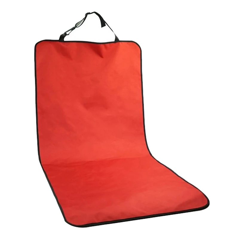 Car Waterproof Front Seat Cover Protective Pad Back Safe Travel For Stonego Cats & Dog Red