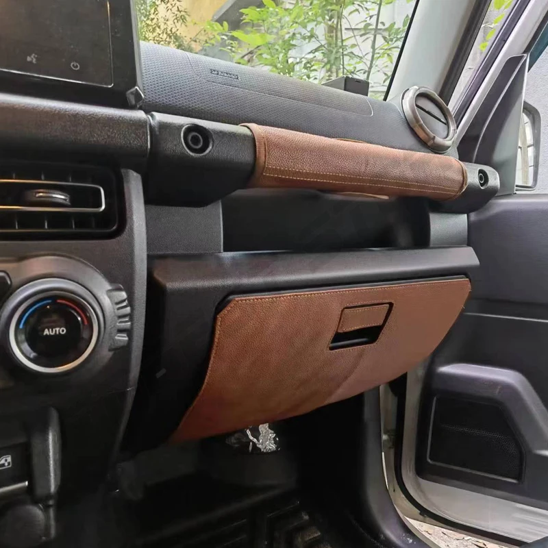 Co-Pilot Door Grab Handle Handbrake Protector Cover For Suzuki Jimny JB64 JB74 2019+ 5 Door 3 Door Car Interior Accessories Set