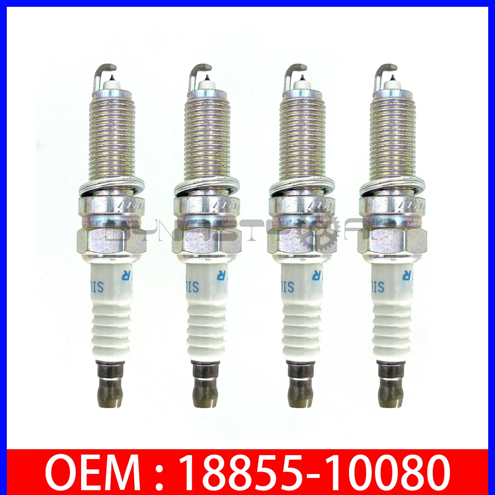 4PCS  Spark Plug 18855-10080 for Hyundai Elantra Genesis Kia Borrego 18855 10080