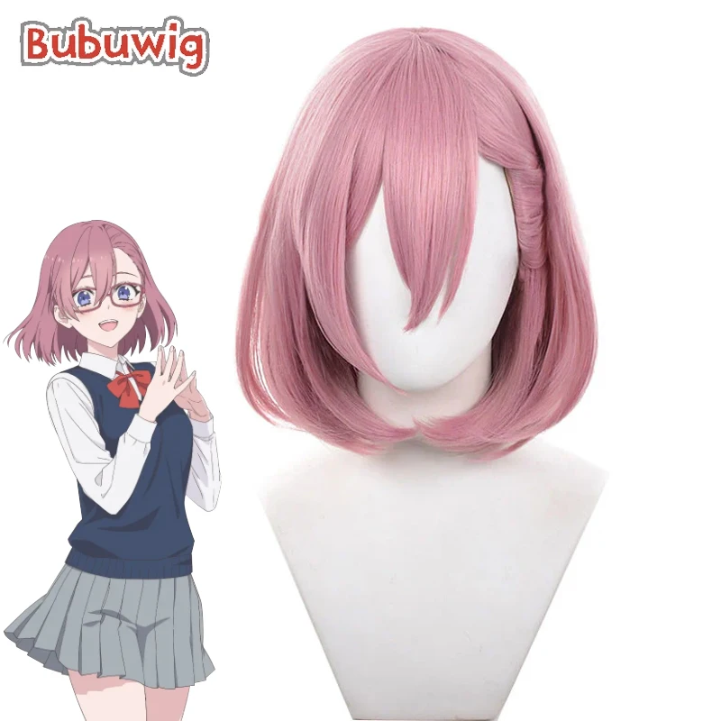 

Bubuwig Synthetic Hair Lilysa Amano Cosplay Wigs 2.5-jigen no Ririsa 2.5 Dimensional Seduction 32cm Pink Cos Wig Heat Resistant