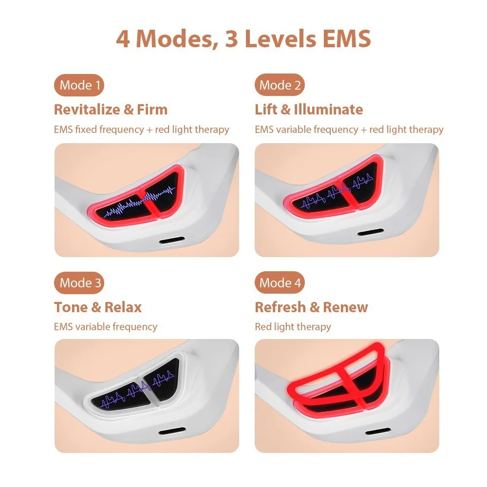 赤色光療法アイマッサージャー微電流アンチエイジングアイケアマシン電気マッサージ美容ケア EMS アイリラックス