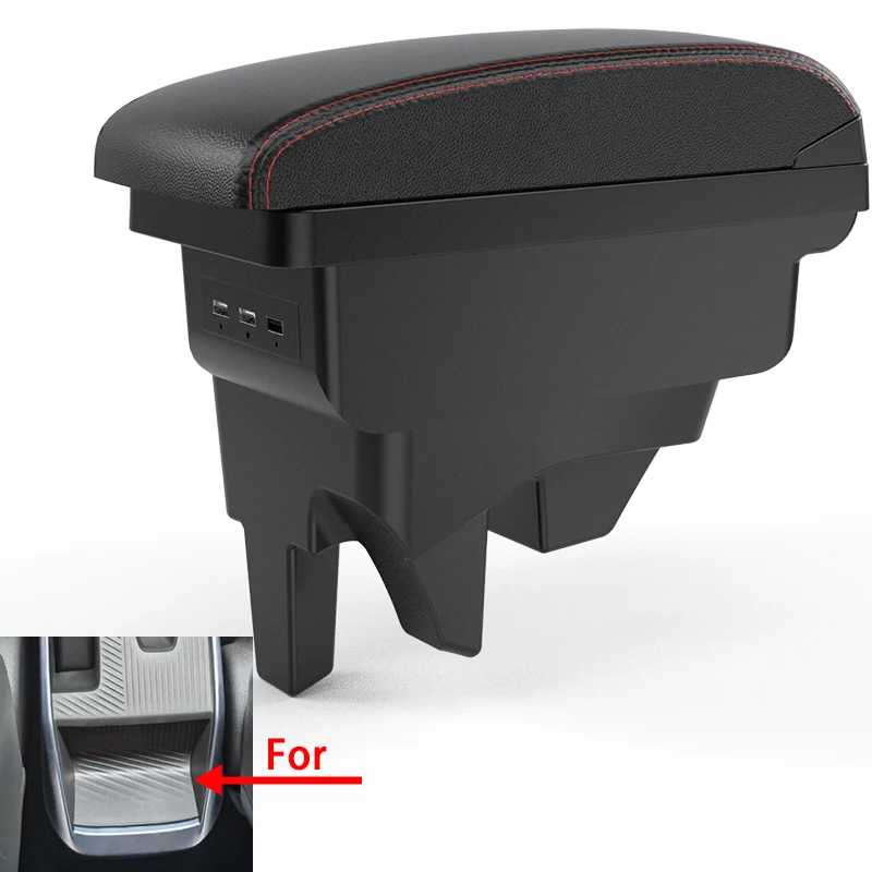 مسند ذراع السيارة لسيارة شيفروليه سبين 2025 2026 صندوق تخزين مسند الذراع لوحدة التحكم المركزية مع ملحقات داخلية للسيارة USB سهلة التركيب