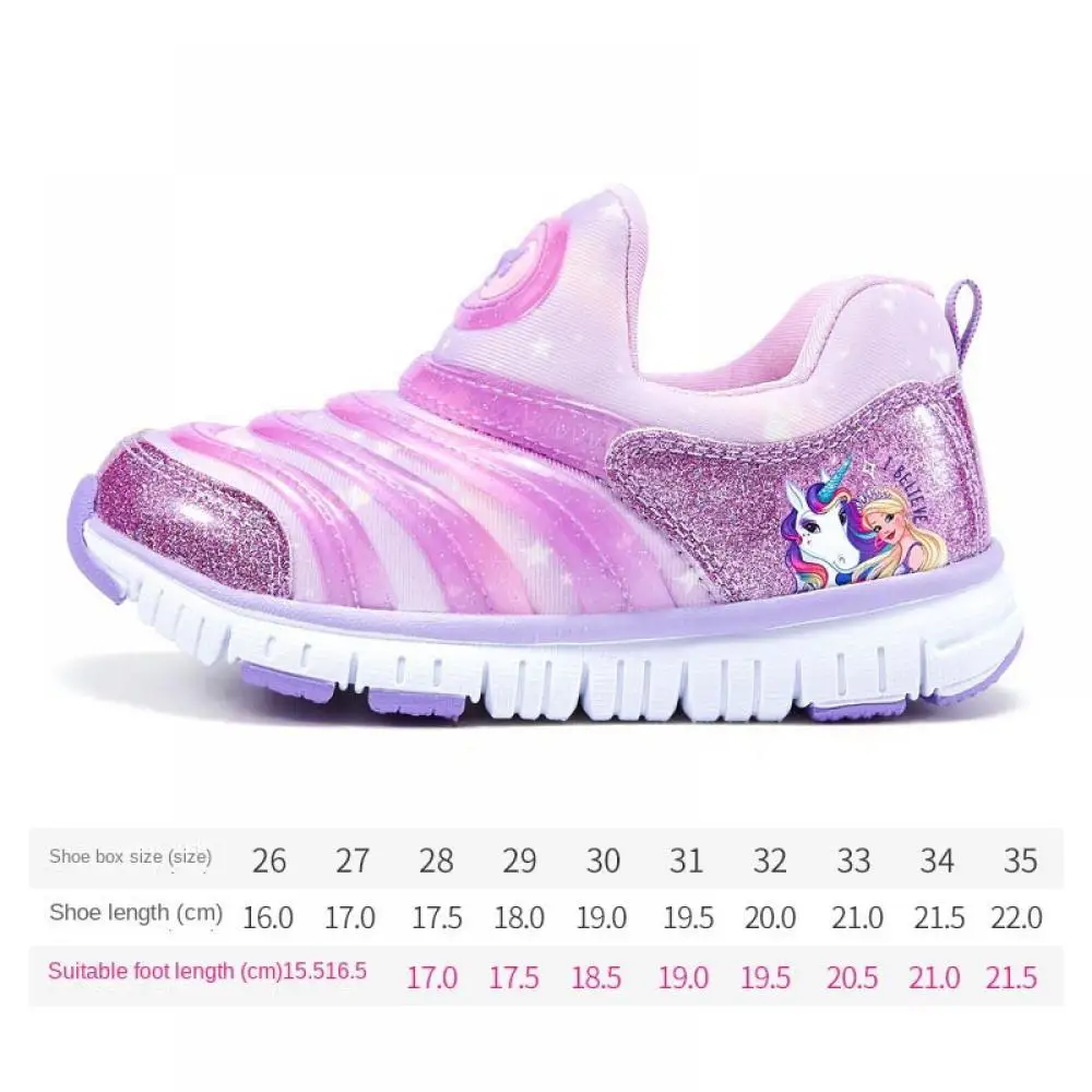 Barbie Children\'s Shoes Kawaii New Boys Girls Sports Shoes Soft Bottom Breathable Sports Sneakers Non Slip Kids Running Shoes