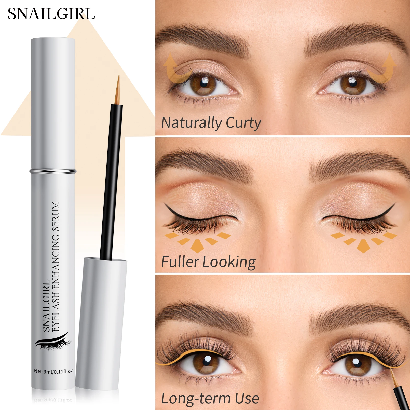 เซรั่มบำรุงขนตา ยาวขึ้น ซ่อมแซม บำรุงให้แข็งแรง งอนเด้ง หนาขึ้น ดูแลดวงตา ยกกระชับ บำรุงขนตาให้ยาวขึ้น